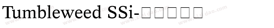 Tumbleweed SSi字体转换